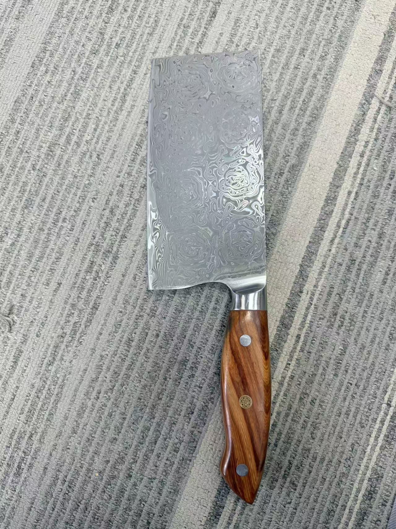 家用67层大马士革成品切片刀