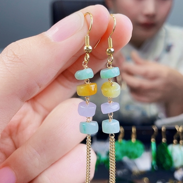 翡翠耳饰未镶嵌饰品