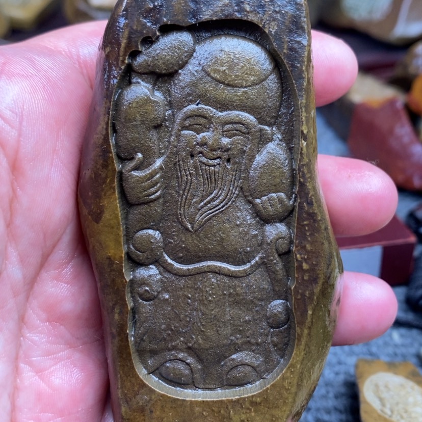 【闪购商品】原石雕刻手把件