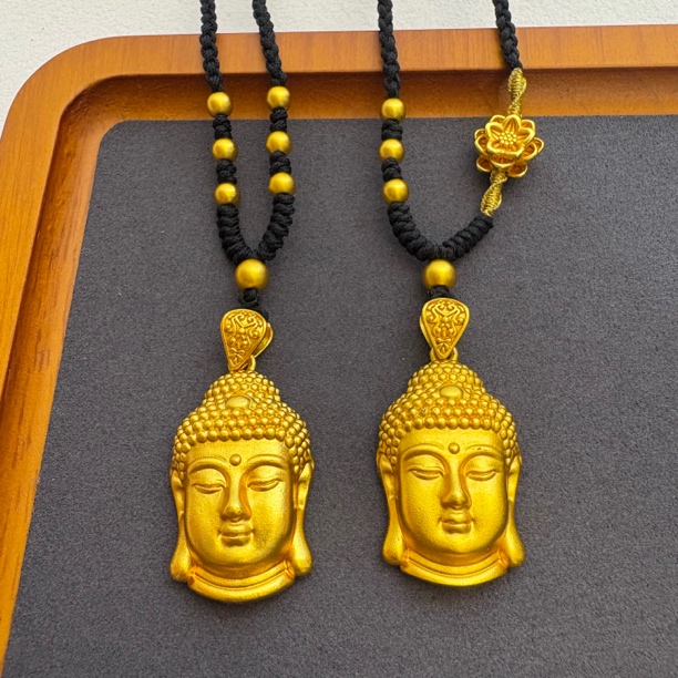 铜合金项链 【线下同款】中号佛头项链 毛衣链