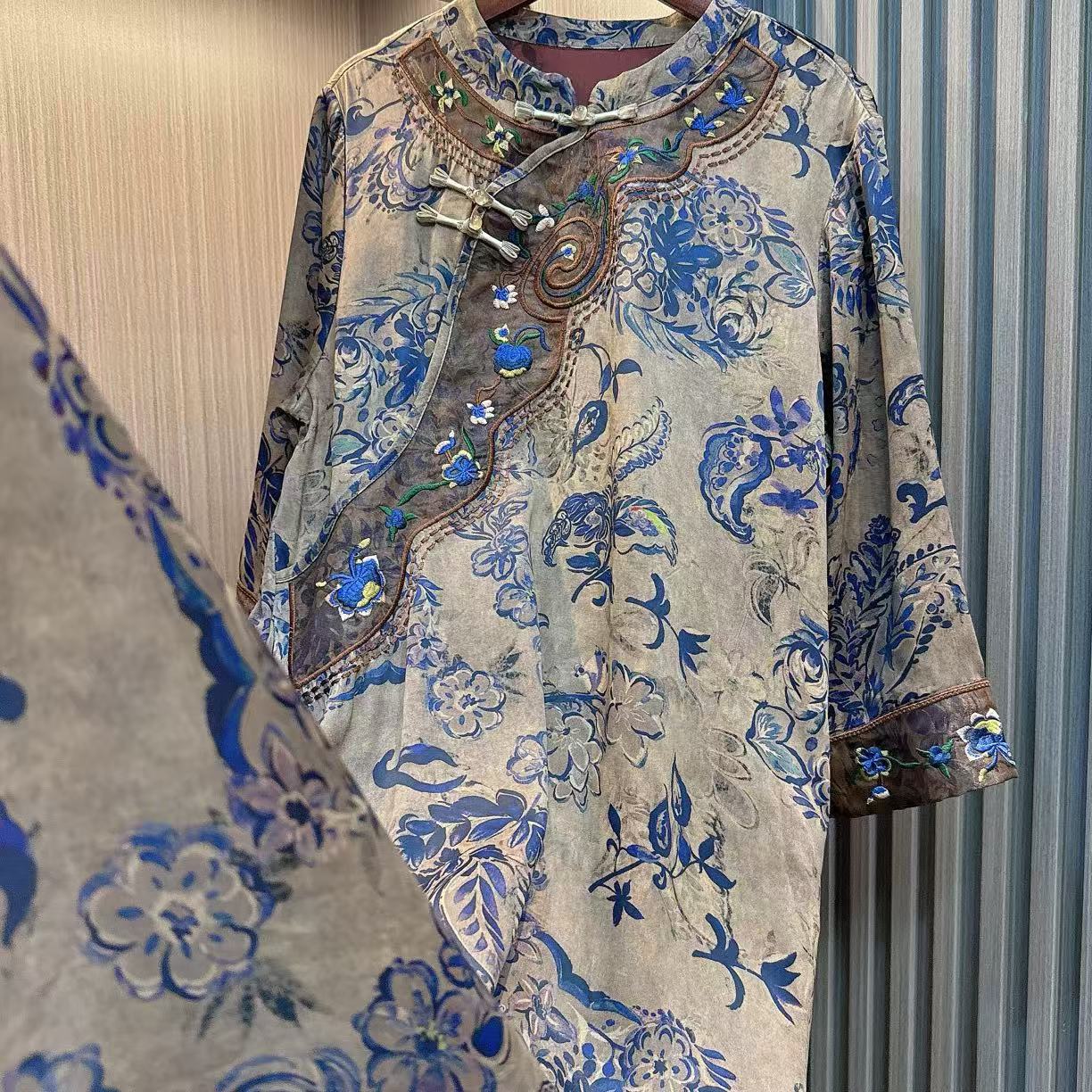 怀夕-新中式旗袍国风中袖改良版连衣裙女高端气质款