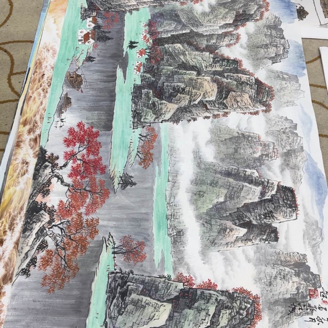 用***0国画潘雪松六尺李欣主播