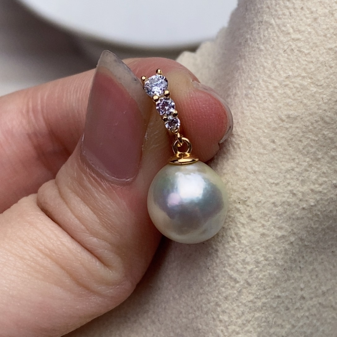 海水珍珠颈饰银S925镶嵌