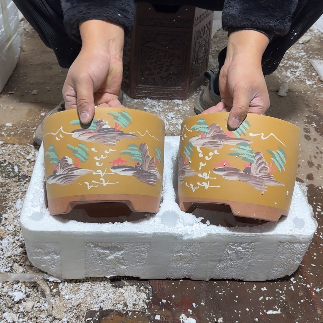 紫砂花盆口径17.13口径