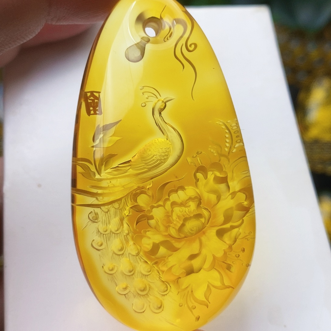 【闪购商品】金珀吊坠(不含链)未镶嵌