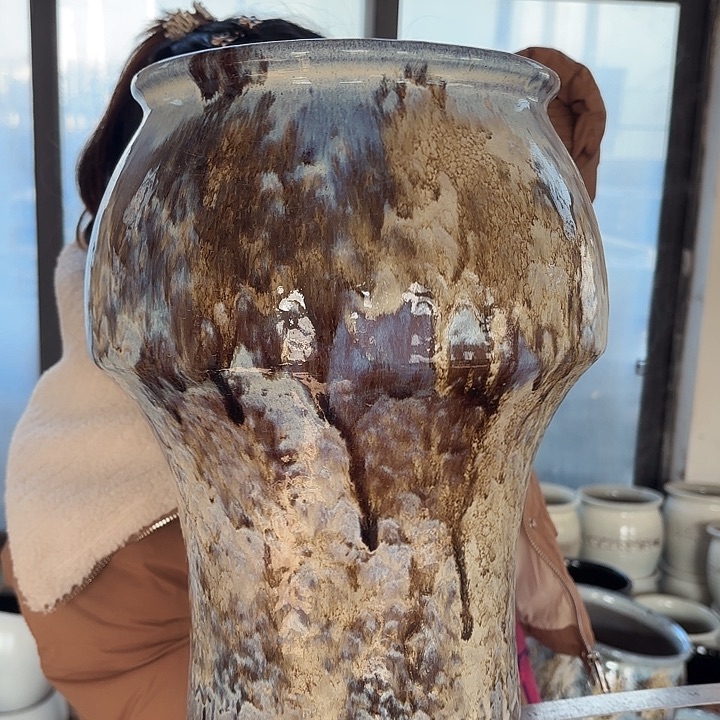 瑕疵高33口20花盆