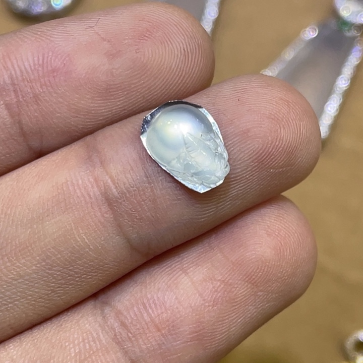 定制翡翠未镶嵌金蟾