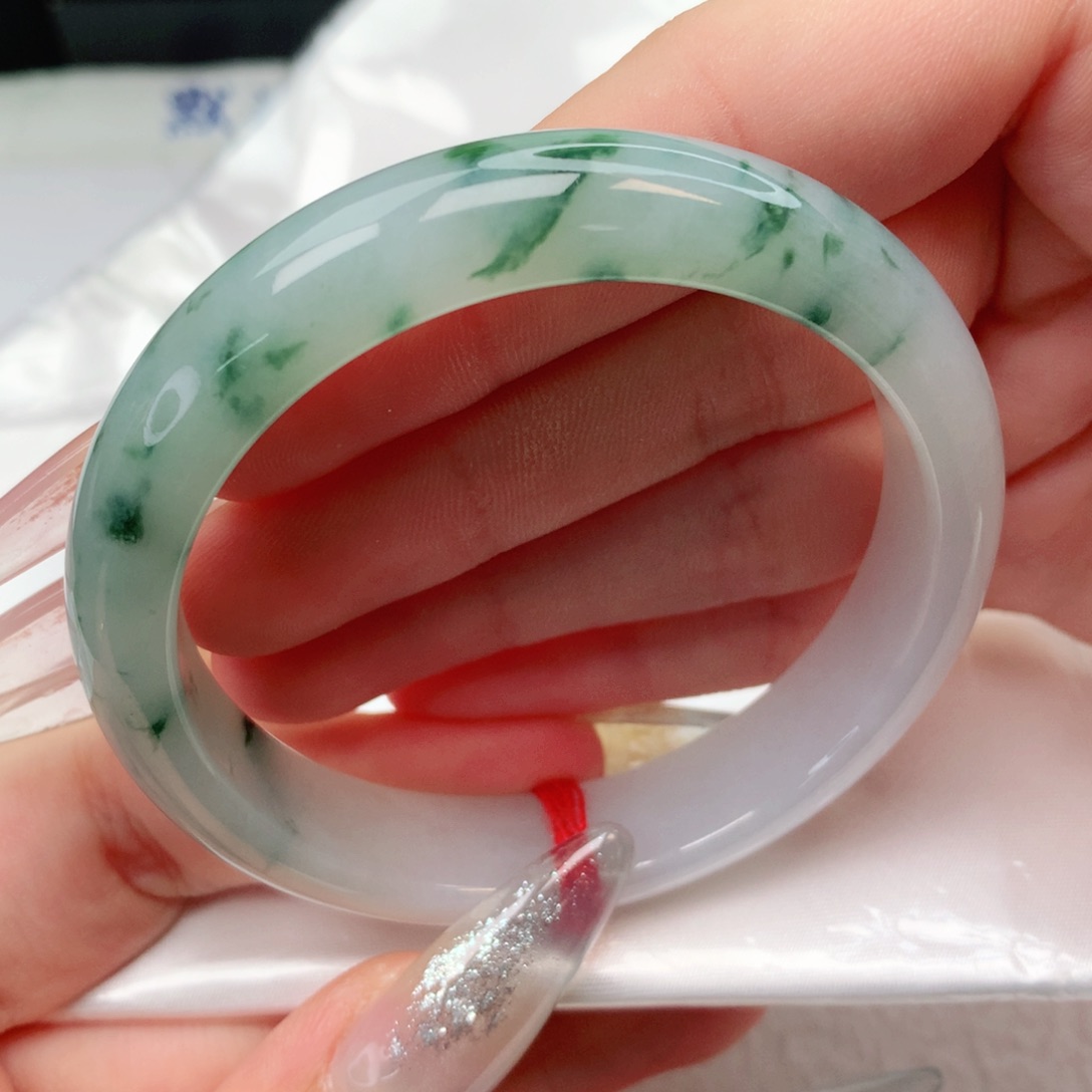 未镶嵌手镯翡翠正圈54