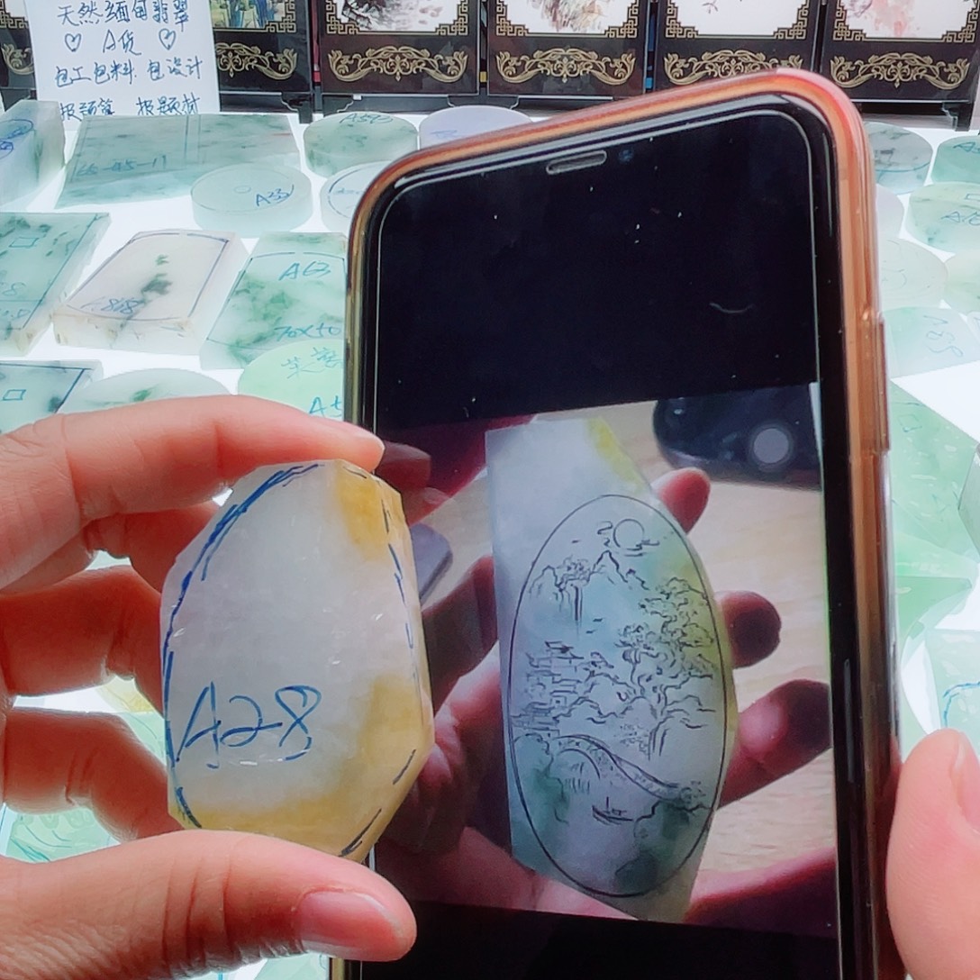 定制翡翠未镶嵌天然缅甸翡翠A货