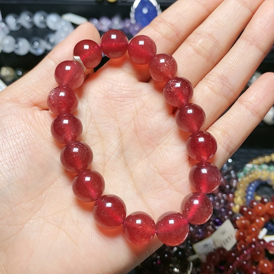 未镶嵌手串石英质玉叶***士12