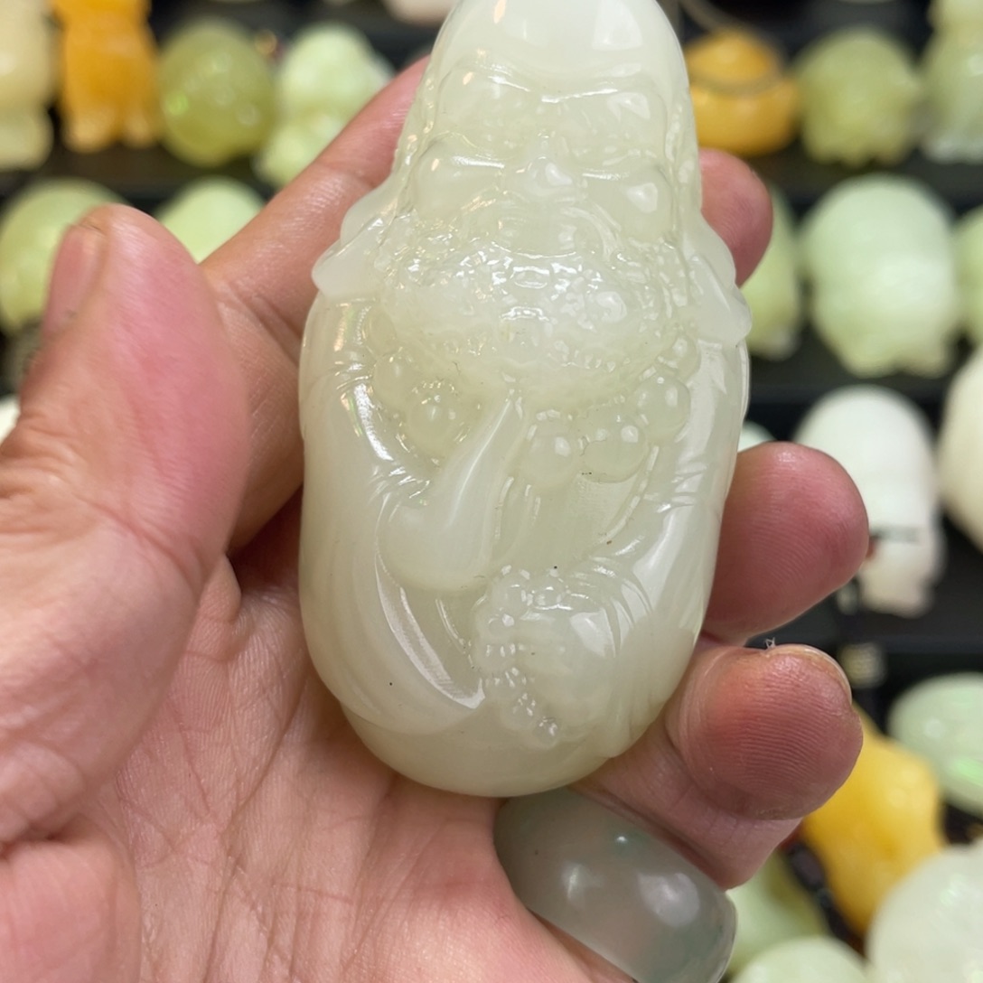 E***寳昆仑山料手把观赏