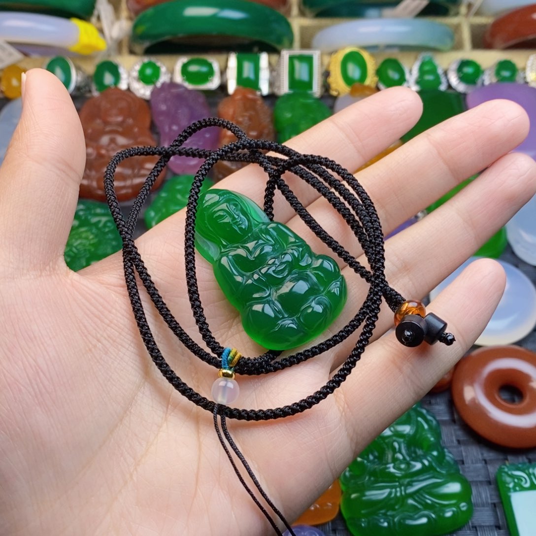 玛瑙/玉髓颈饰未镶嵌熊*