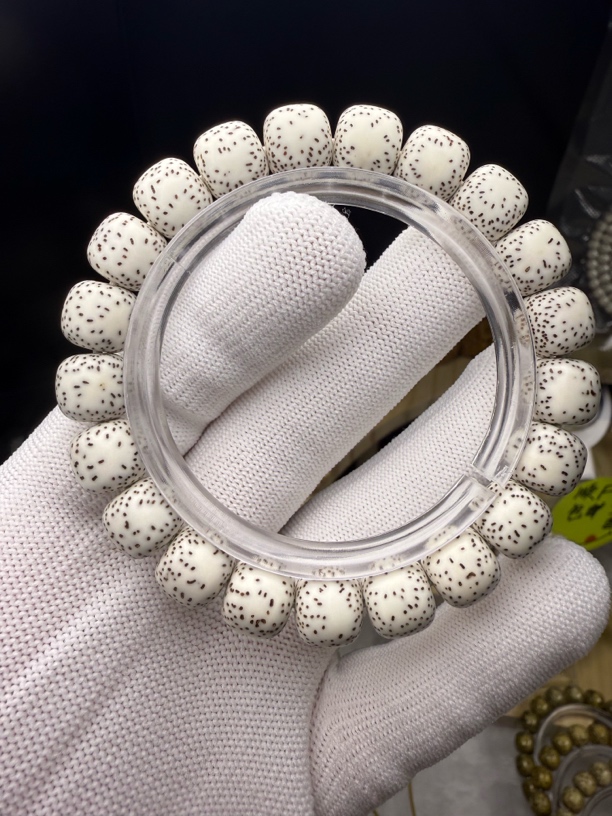 星月菩提手串11×10原生态侧留白