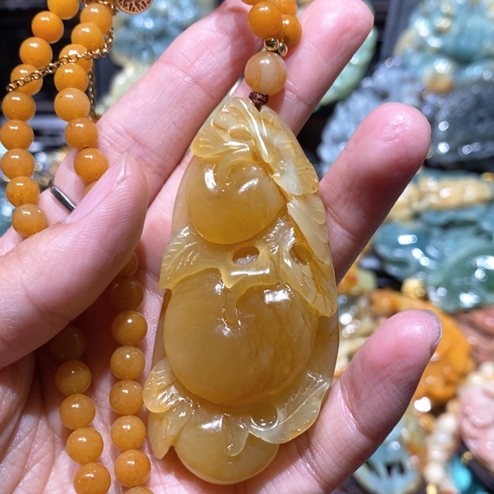 岫玉毛衣链未镶嵌