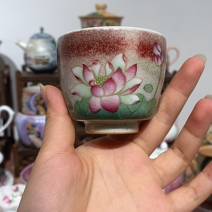 新品手工手绘柴烧9瑕