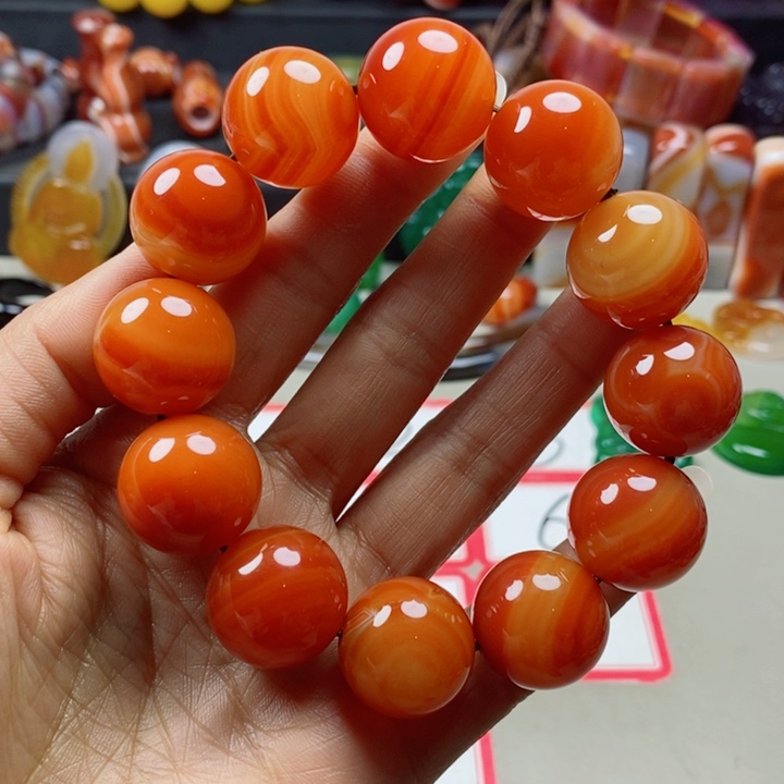 未镶嵌手链玛瑙/玉髓瞢*