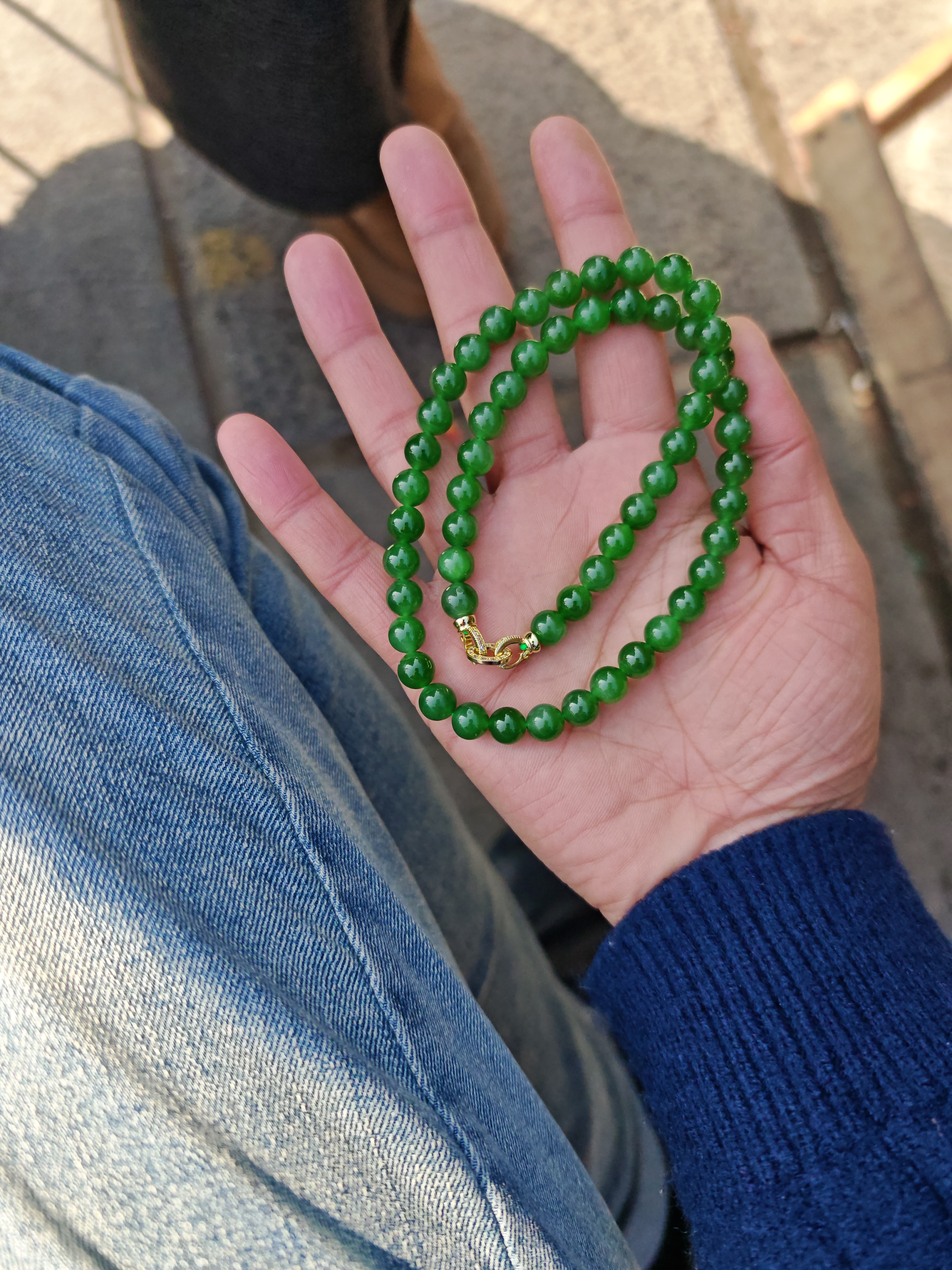 和田玉手串高端奢华款