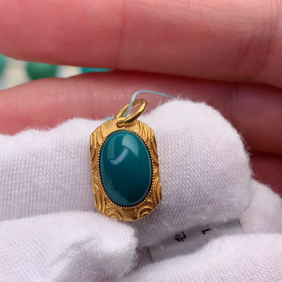 未镶嵌绿松石珠宝半成品