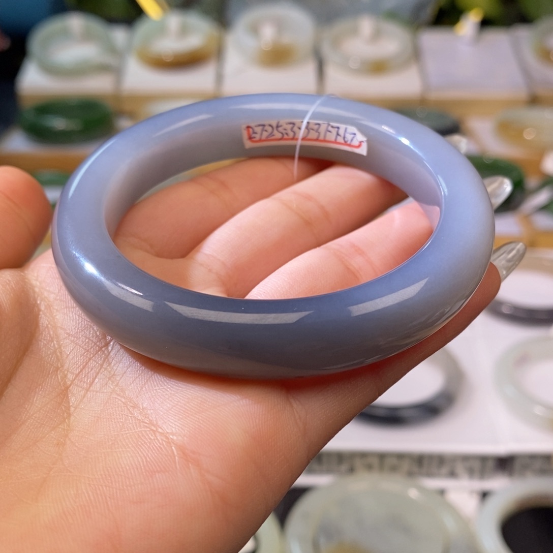 和田玉手镯未镶嵌59