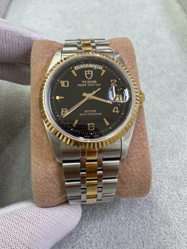 95新 TUDOR/帝舵 95新/帝舵王子76213/表径36mm/单表/间18k黄金