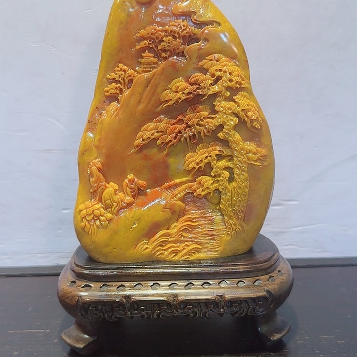 与***行寿山石昌化田黄摆件精品