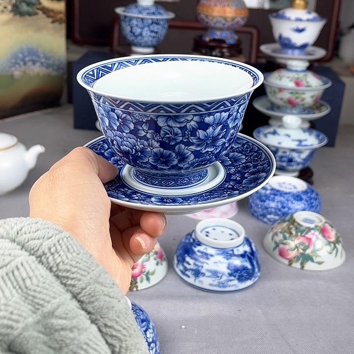 山**海福利微瑕盖碗一个