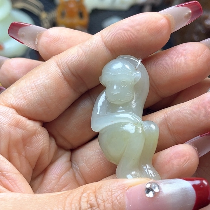 和田玉未镶嵌挂件风*?