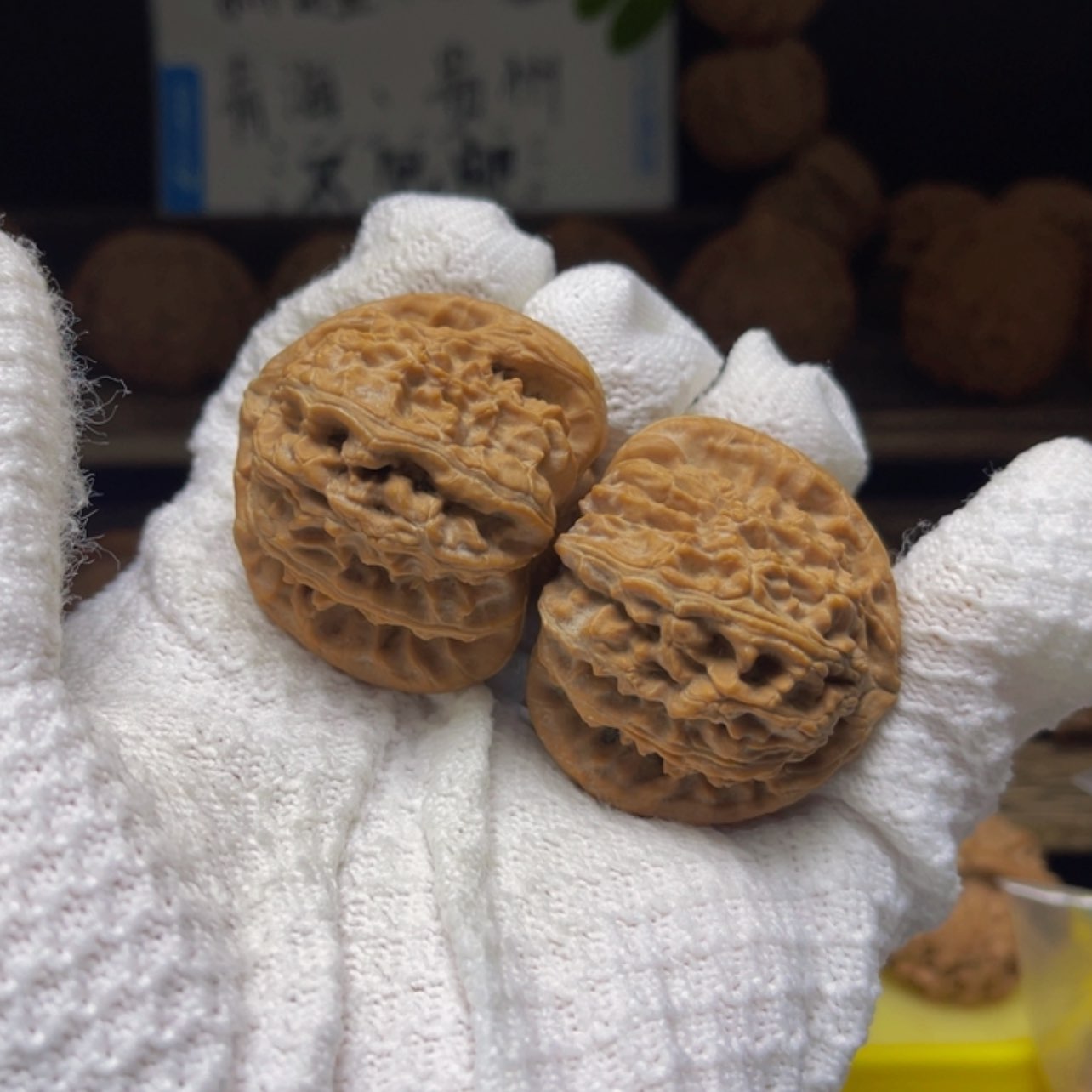 【闪购商品】核桃把件小*子41尺寸白狮子