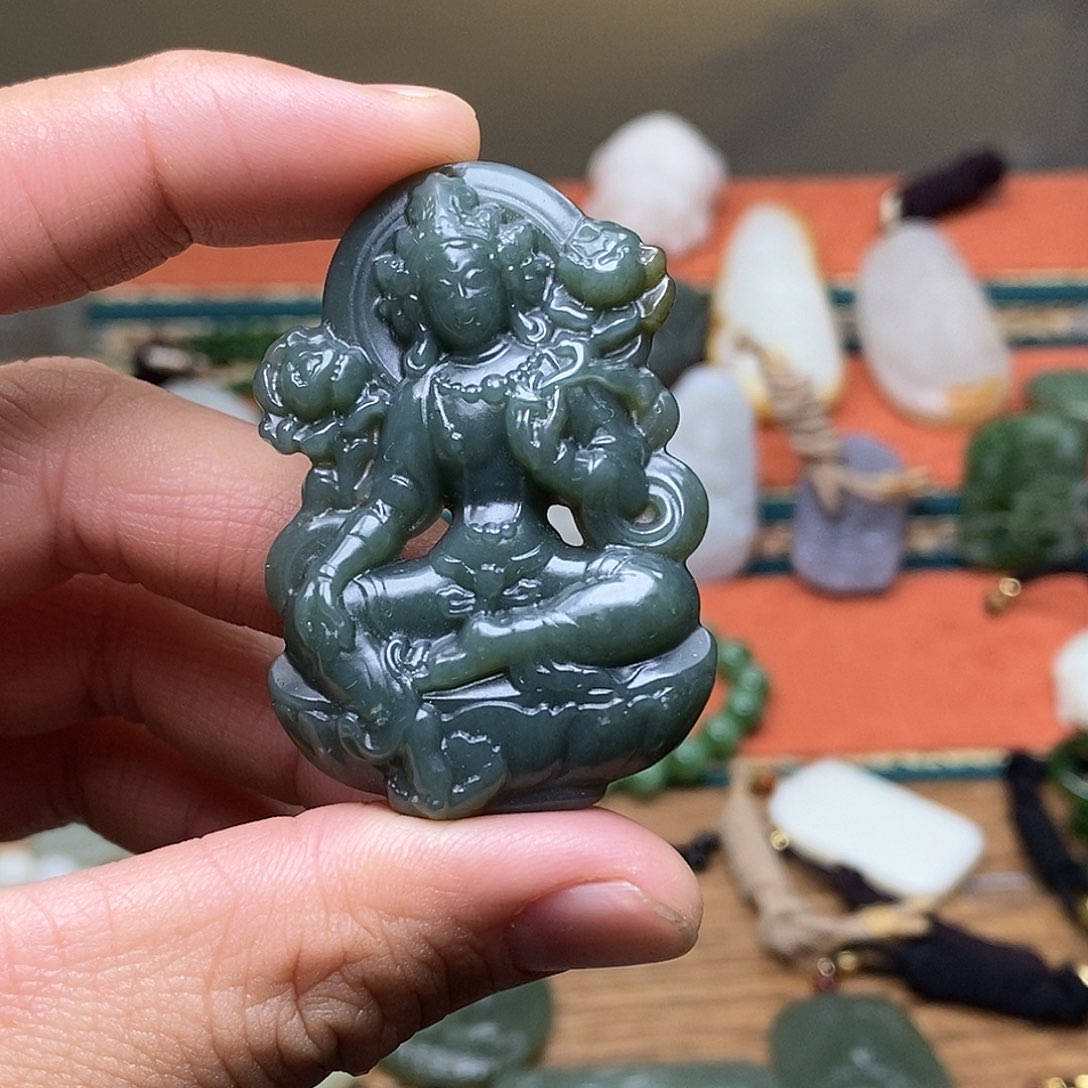 和田玉珠宝半成品未镶嵌