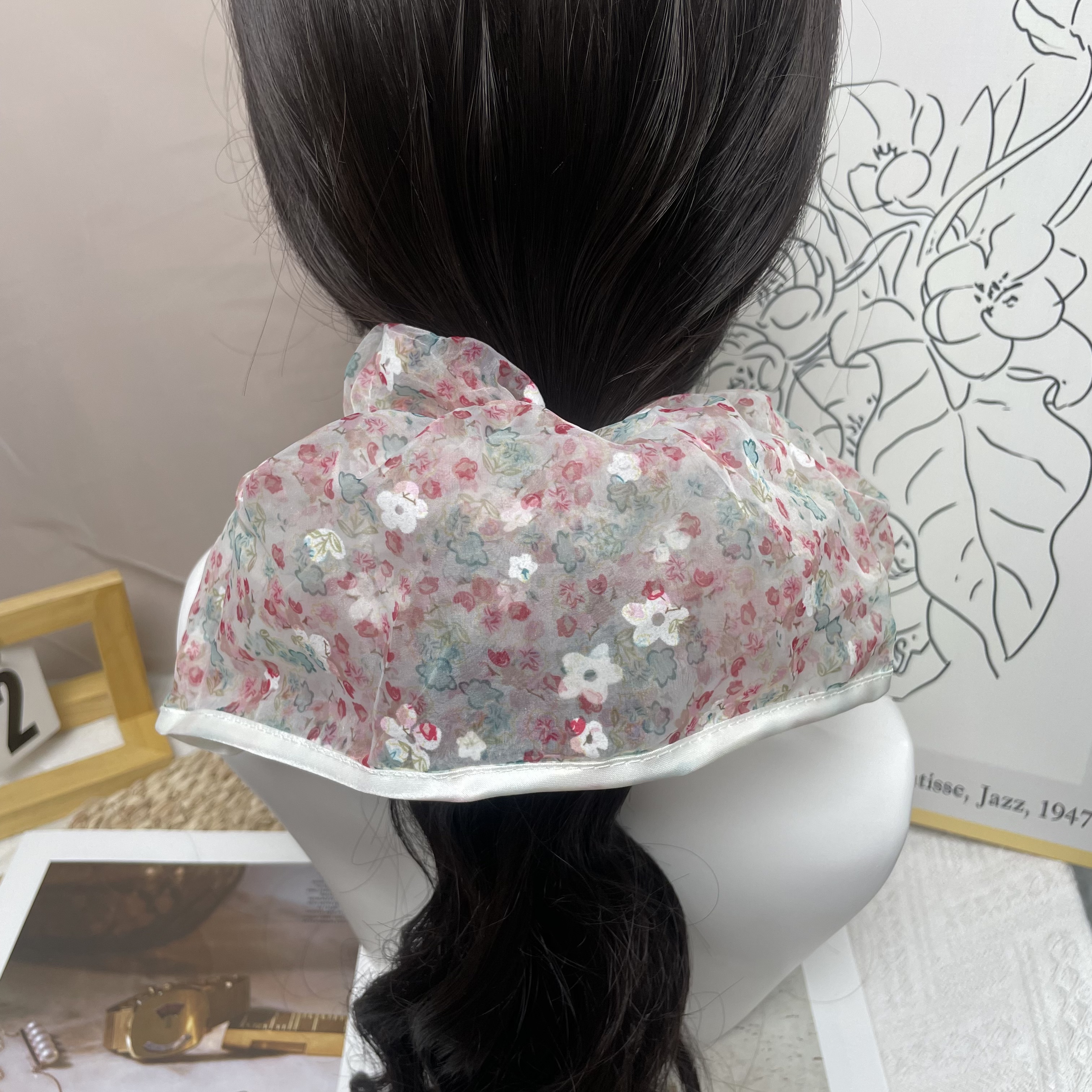 皮筋发圈波西米亚风日韩发绳仙女甜美发饰女甜美风超仙网纱