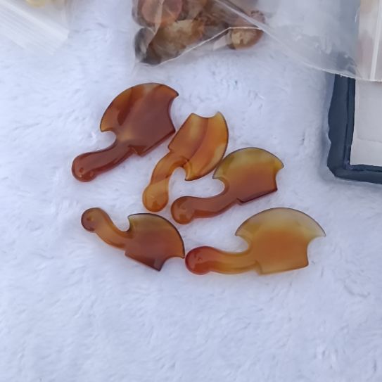 玛瑙/玉髓逊克玛瑙斧子未镶嵌