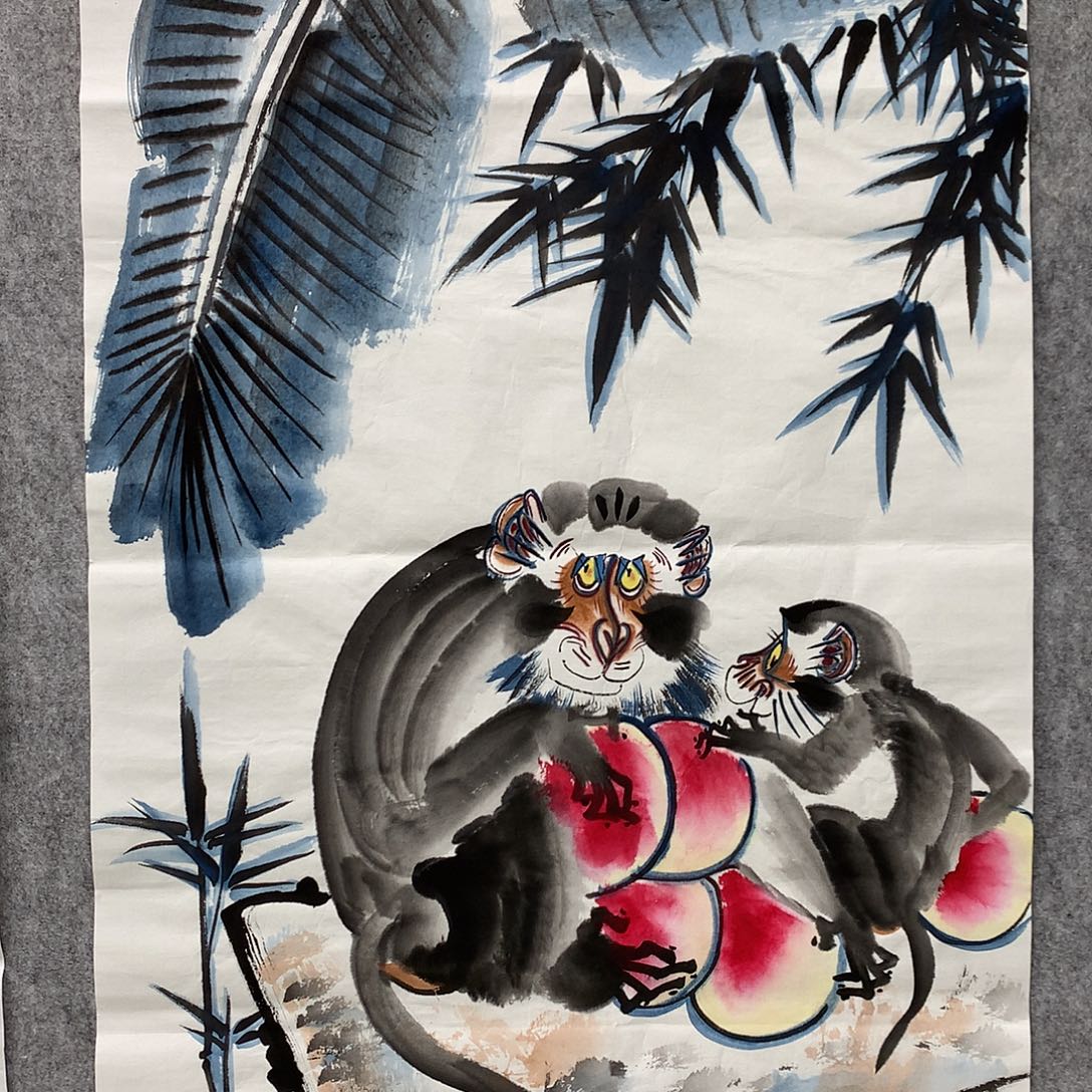 国画李老师三尺作品