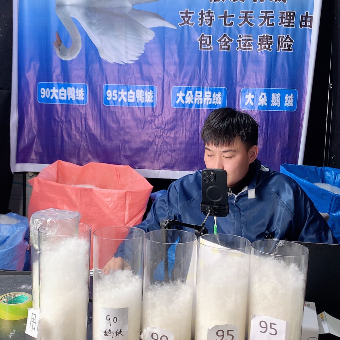 w*l95白鹅绒新国标广检6两