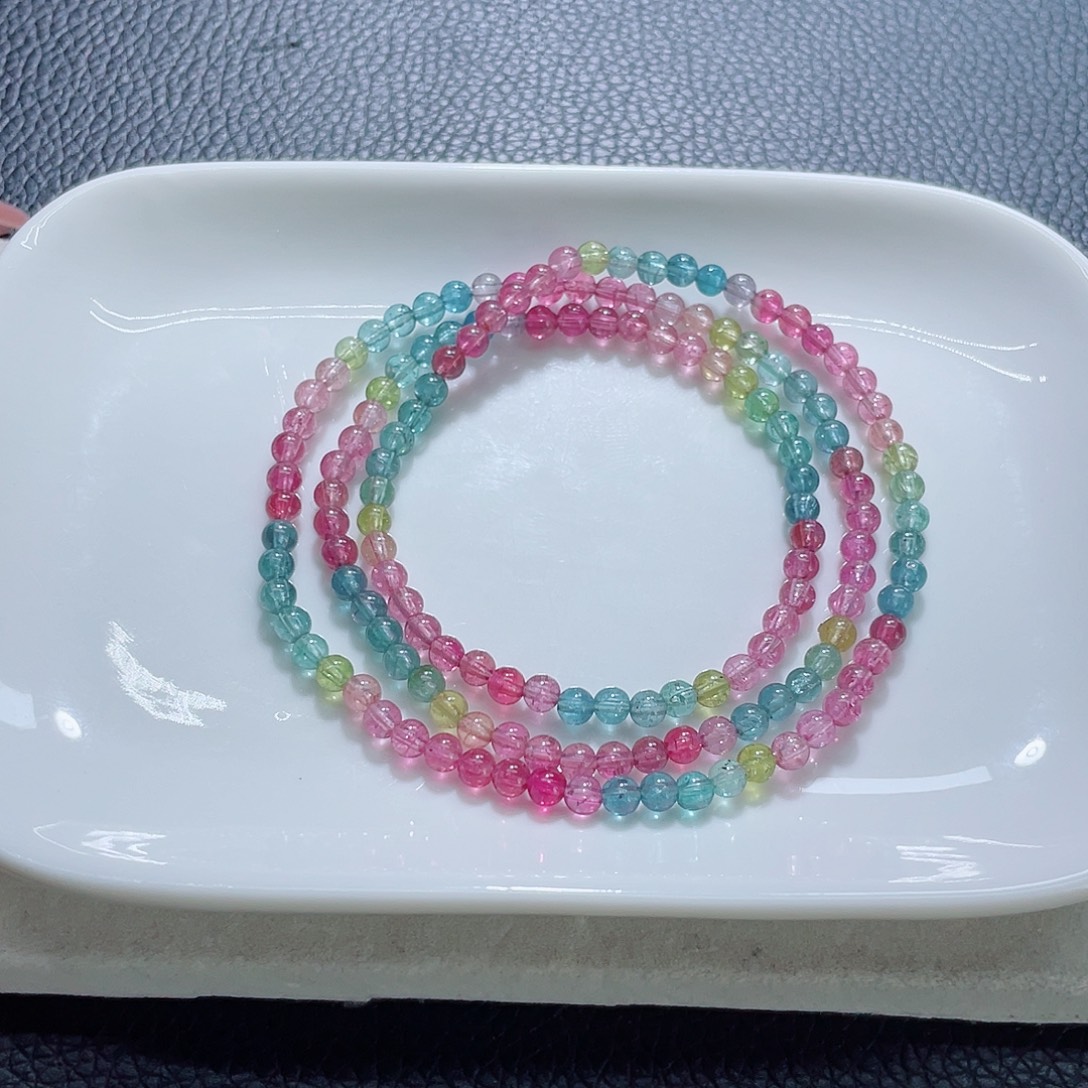 未镶嵌手链碧玺4.8mm