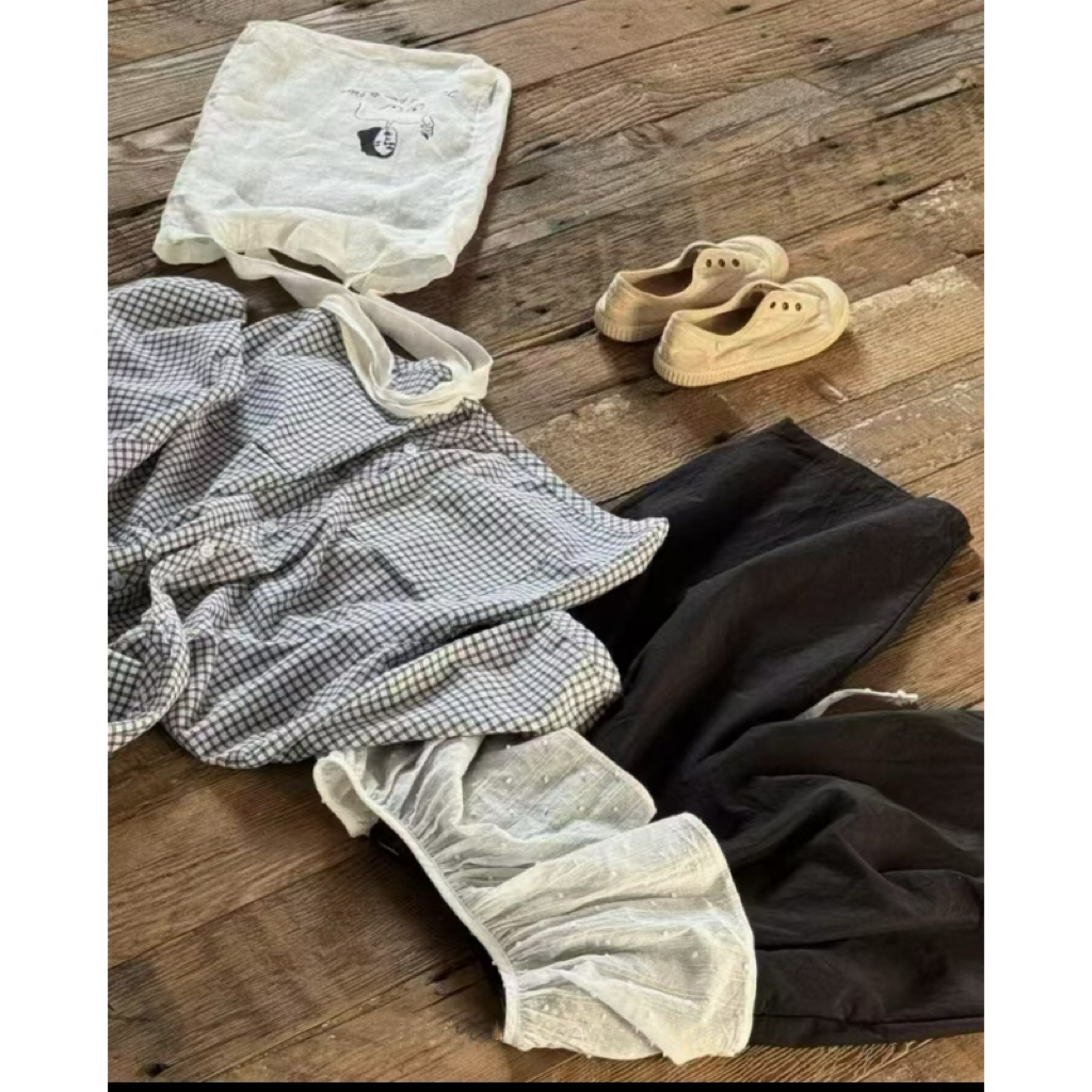 【Rainbow】2025春款韩系格格上衣百搭套装-66114