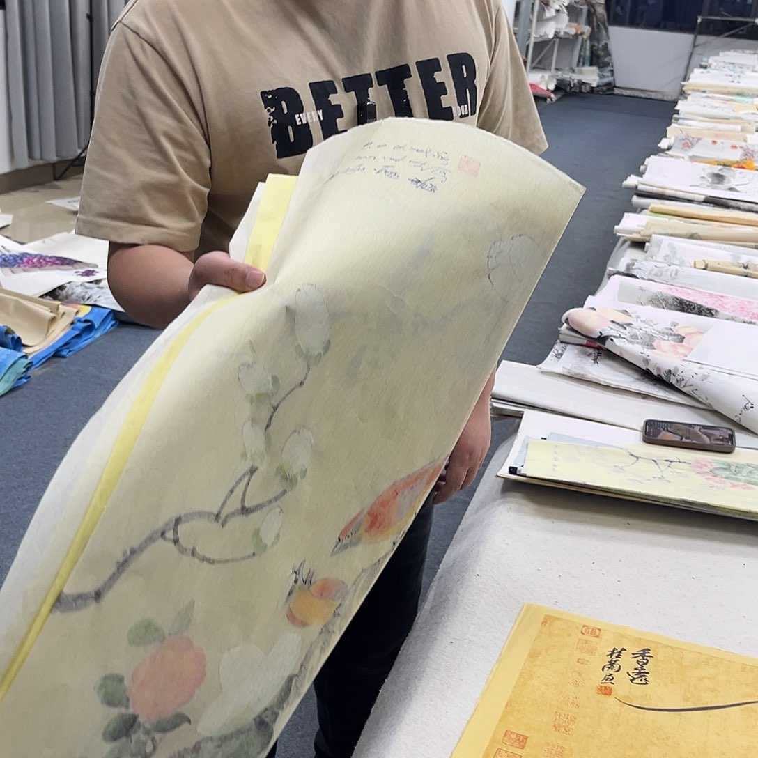 国画绘画作品多次