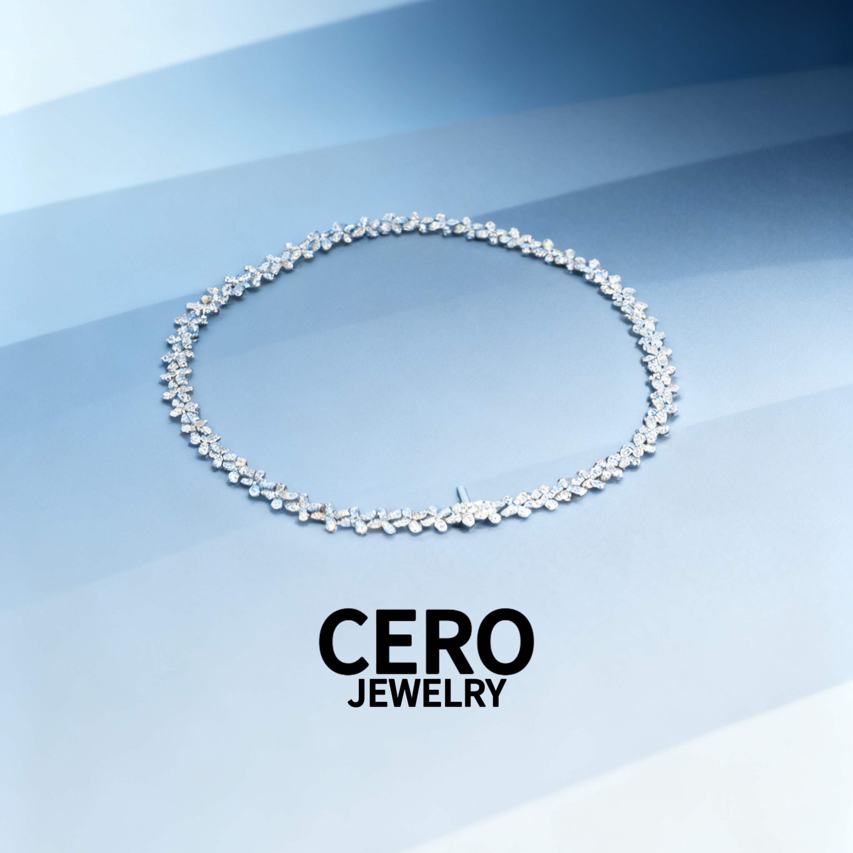 CERO【满钻项链】18K金经典百搭时尚款钻石(项链) TL036
