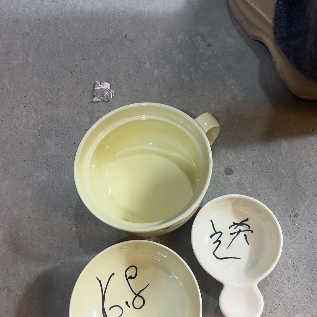 爱心泡面碗1个送手柄碟