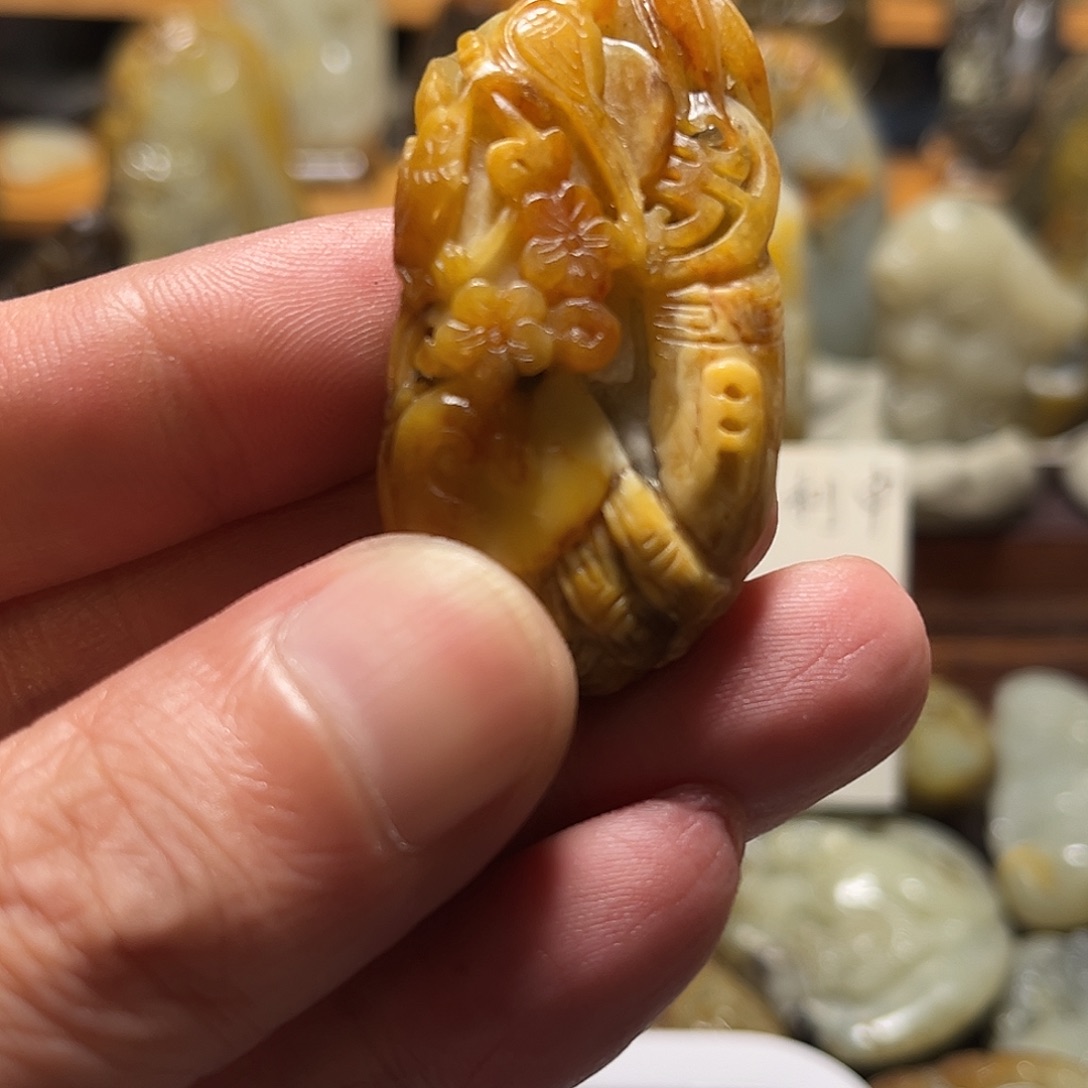 山***渔和田玉（子料）未镶嵌挂件