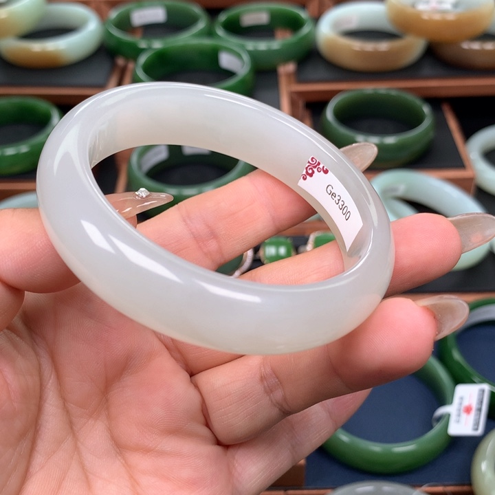 和田玉57圈口未镶嵌