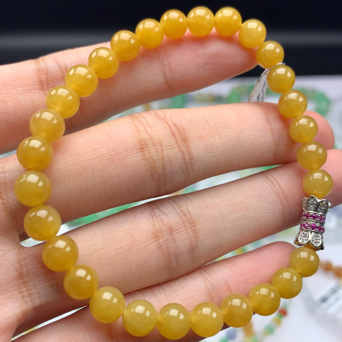 翡翠手链未镶嵌卡