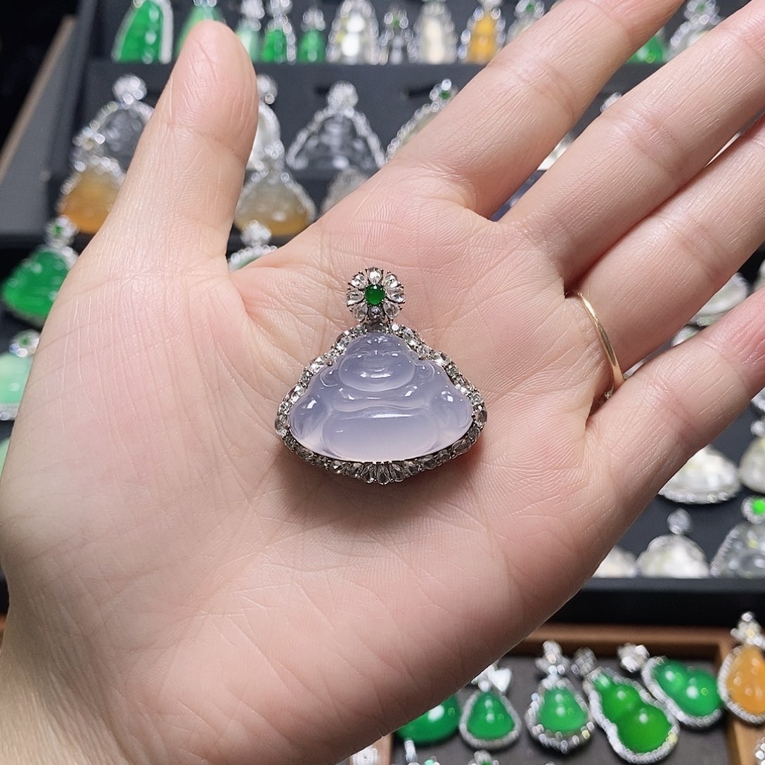 银S925镶嵌颈饰玛瑙/玉髓小**子