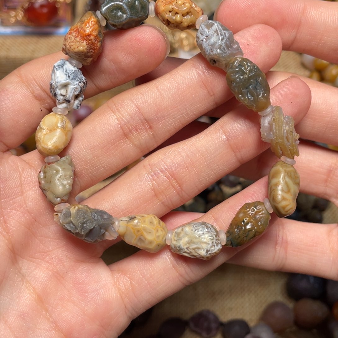 玛瑙/玉髓手链未镶嵌