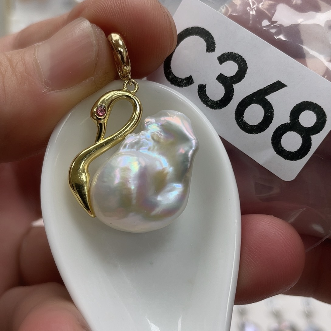 淡水珍珠颈饰银S925镶嵌