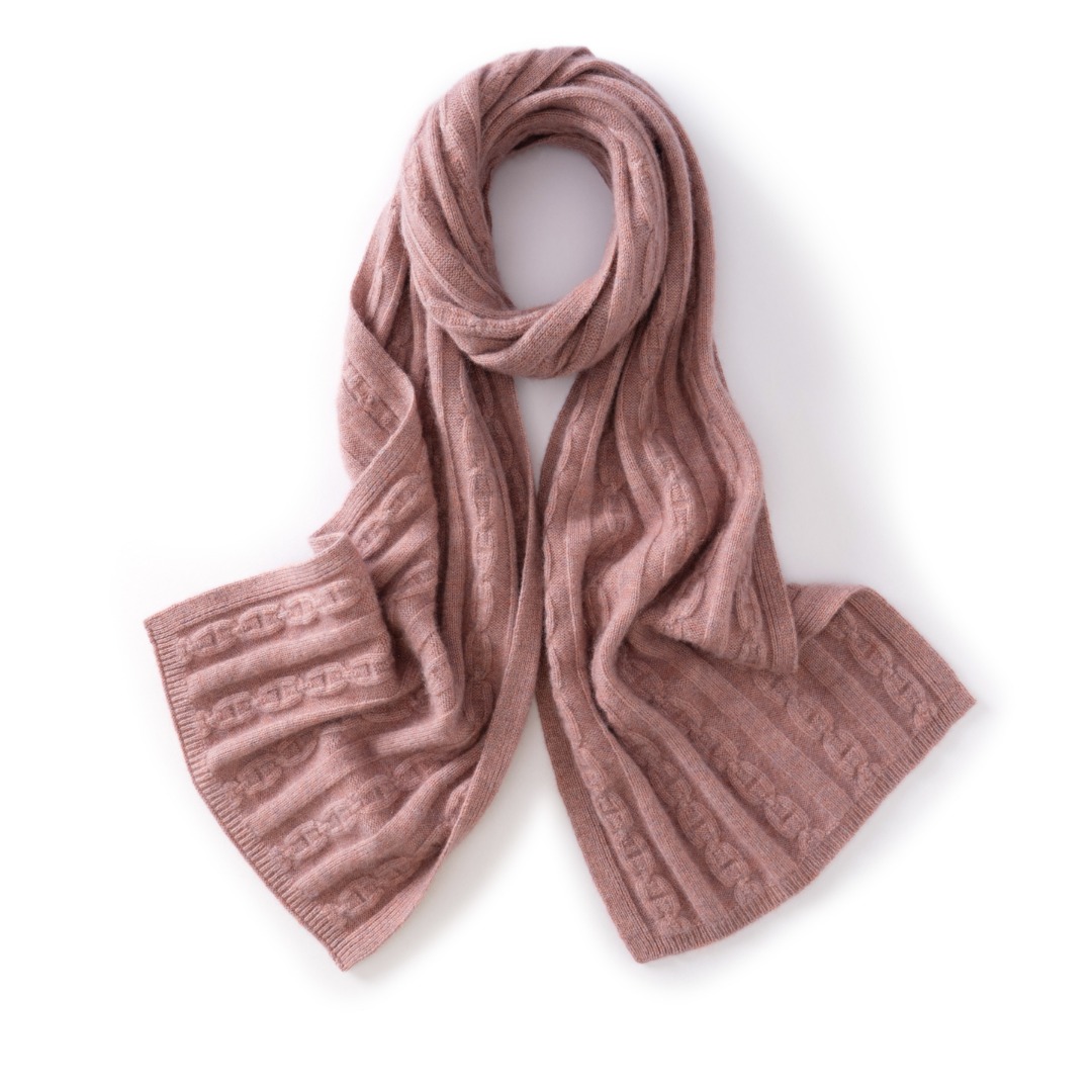 ZD-407# 山羊绒围巾女170*30纯色加厚围脖409