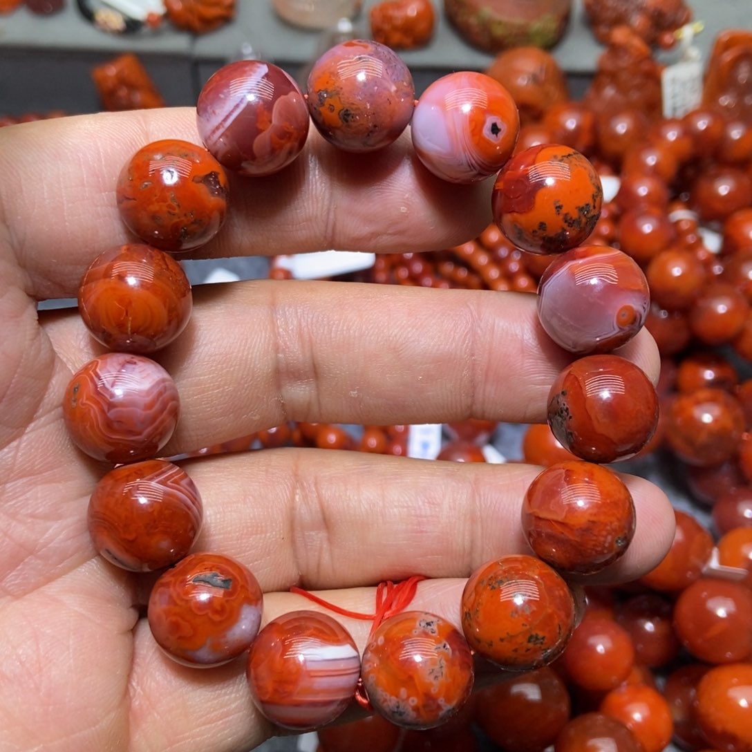 【闪购商品】南红玛瑙手串未镶嵌14mm