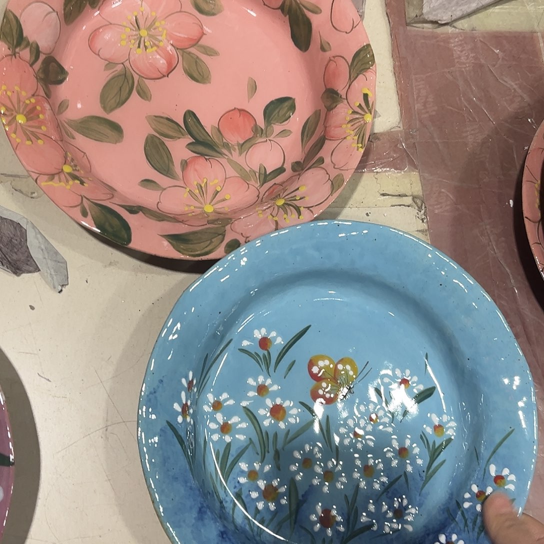 点***金陶泥景德镇手工手绘高温釉下彩