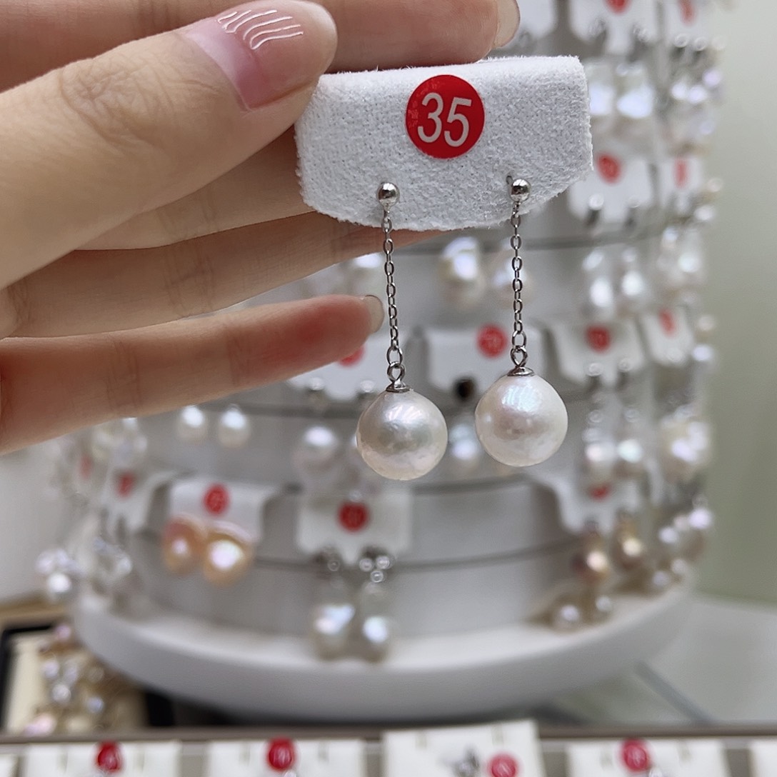 淡水珍珠银S925镶嵌颈饰渔**忆