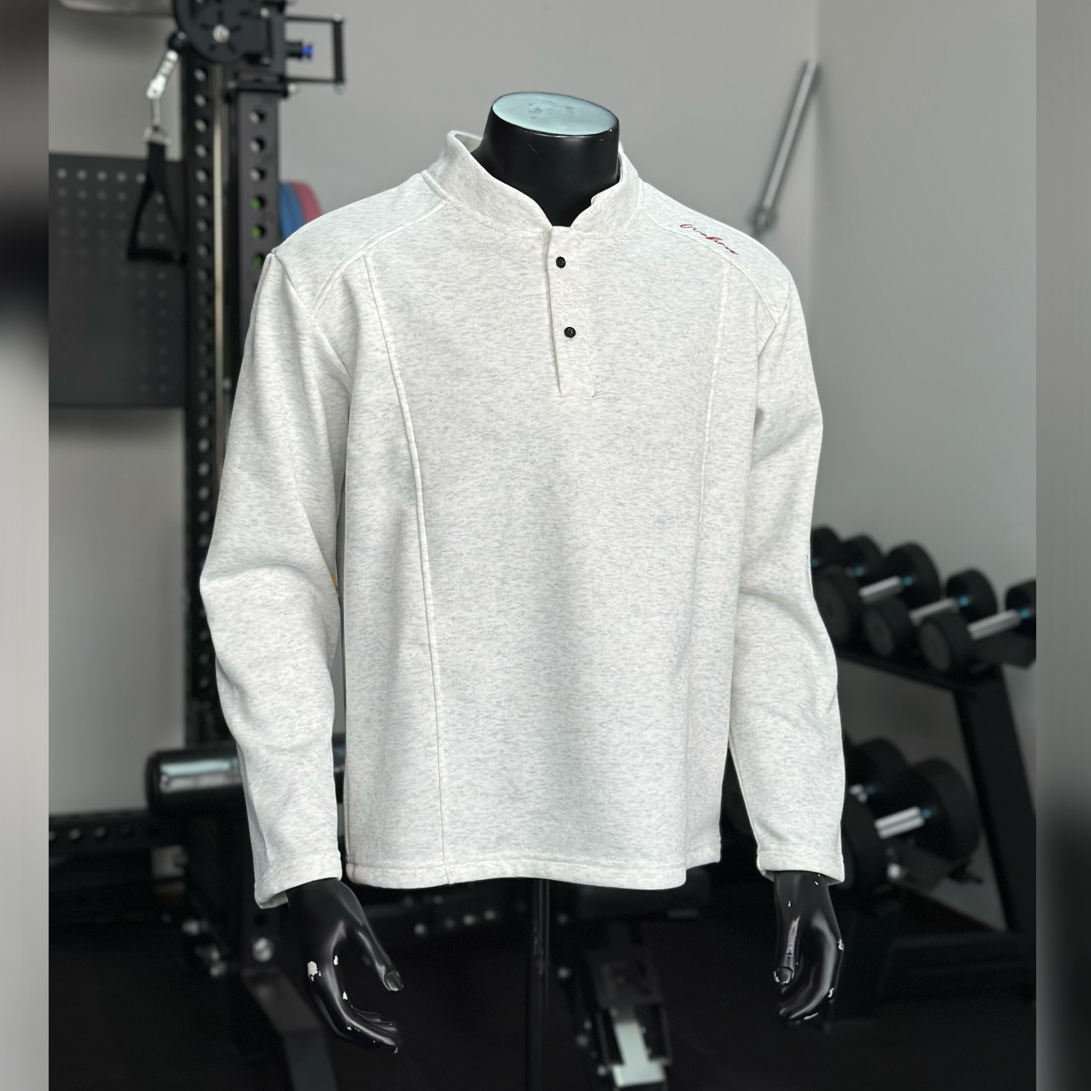 WABRAVE无极长袖秋冬加绒打底亨利衫半高领美式正肩百搭卫衣男女