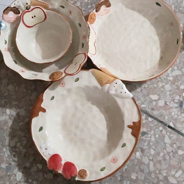 微瑕陶瓷完美主义者勿拍2碗3件套